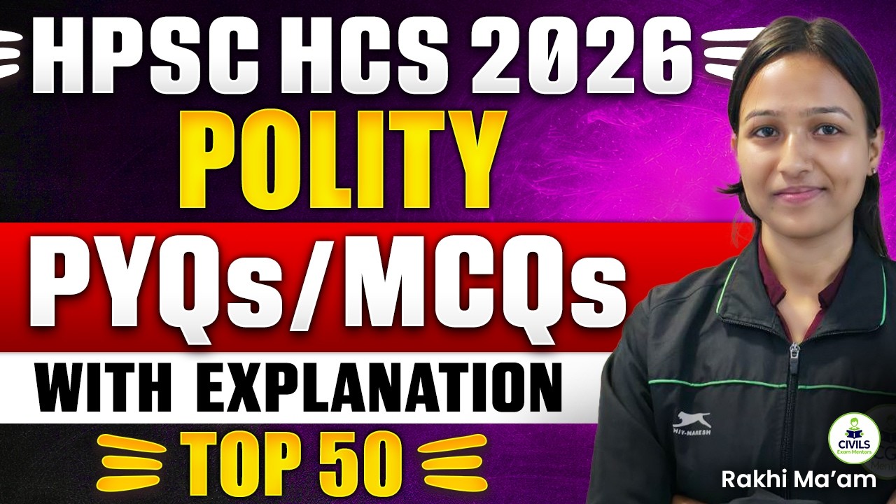 HPSC HCS Prelims 2026 | Polity PYQs Discussion | Haryana Polity PYQs | HCS Complete Polity PYQs