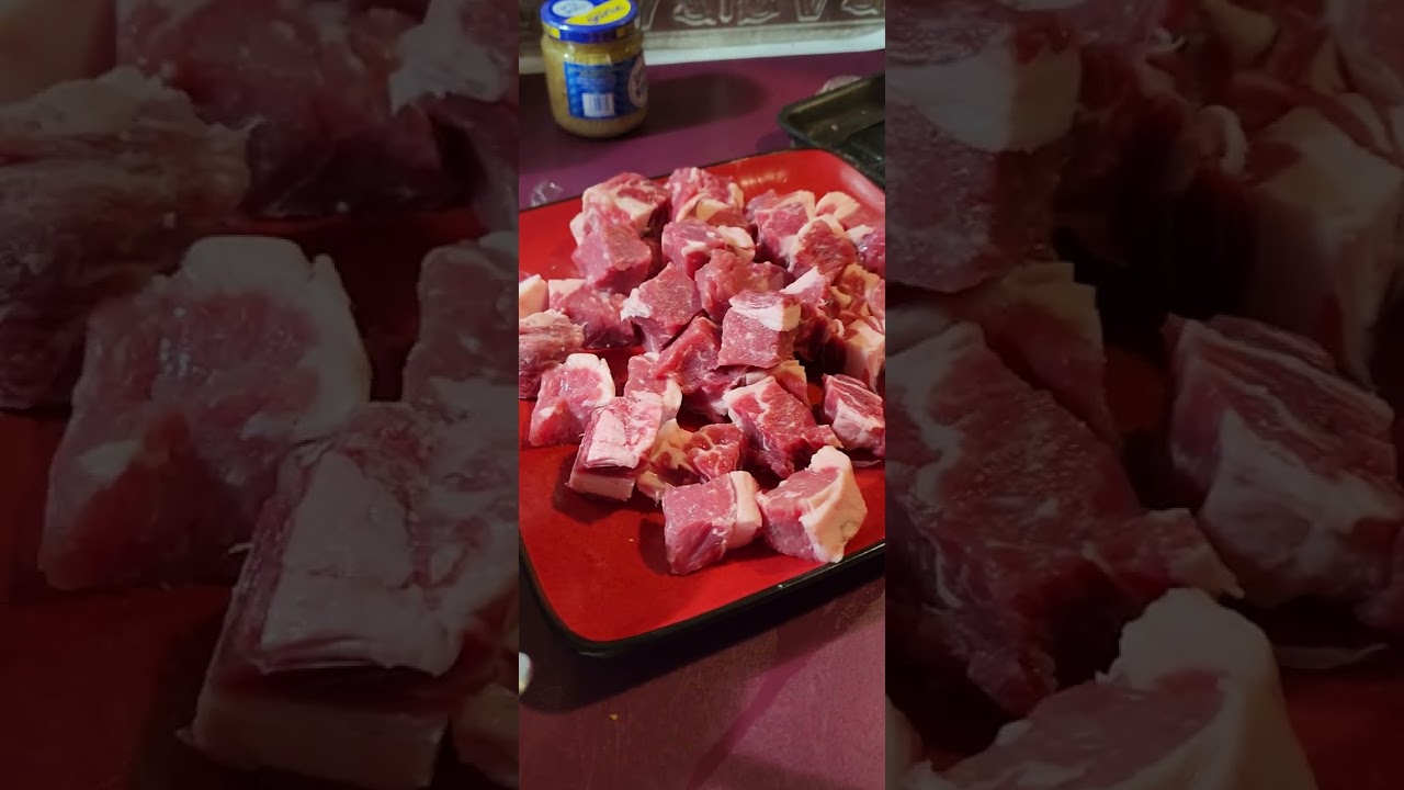 Ribeye steak bites and Mashed Taters! No edit..