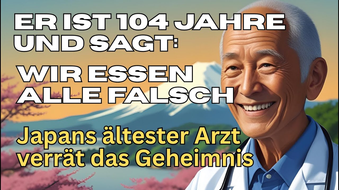 So wirst du 100 Jahre alt.  Der älteste Arzt Japans kennt das Geheimnis!