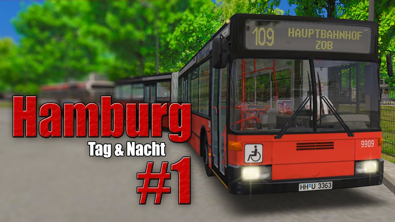 OMSI 2: Hamburg Tag und Nacht mit dem Drei Generationen-Addon auf der Linie 109!