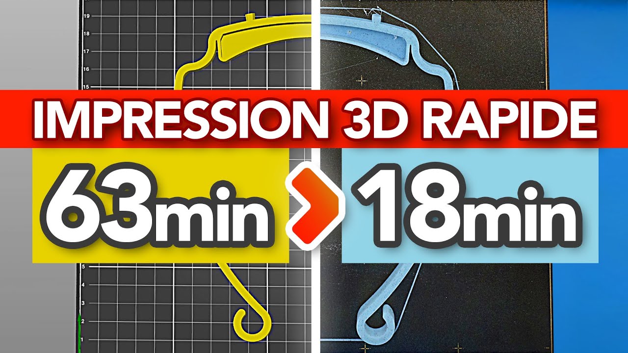 IMPRIME 3 FOIS PLUS VITE grâce à cette TECHNIQUE !!! Buse 1mm imprimante 3D