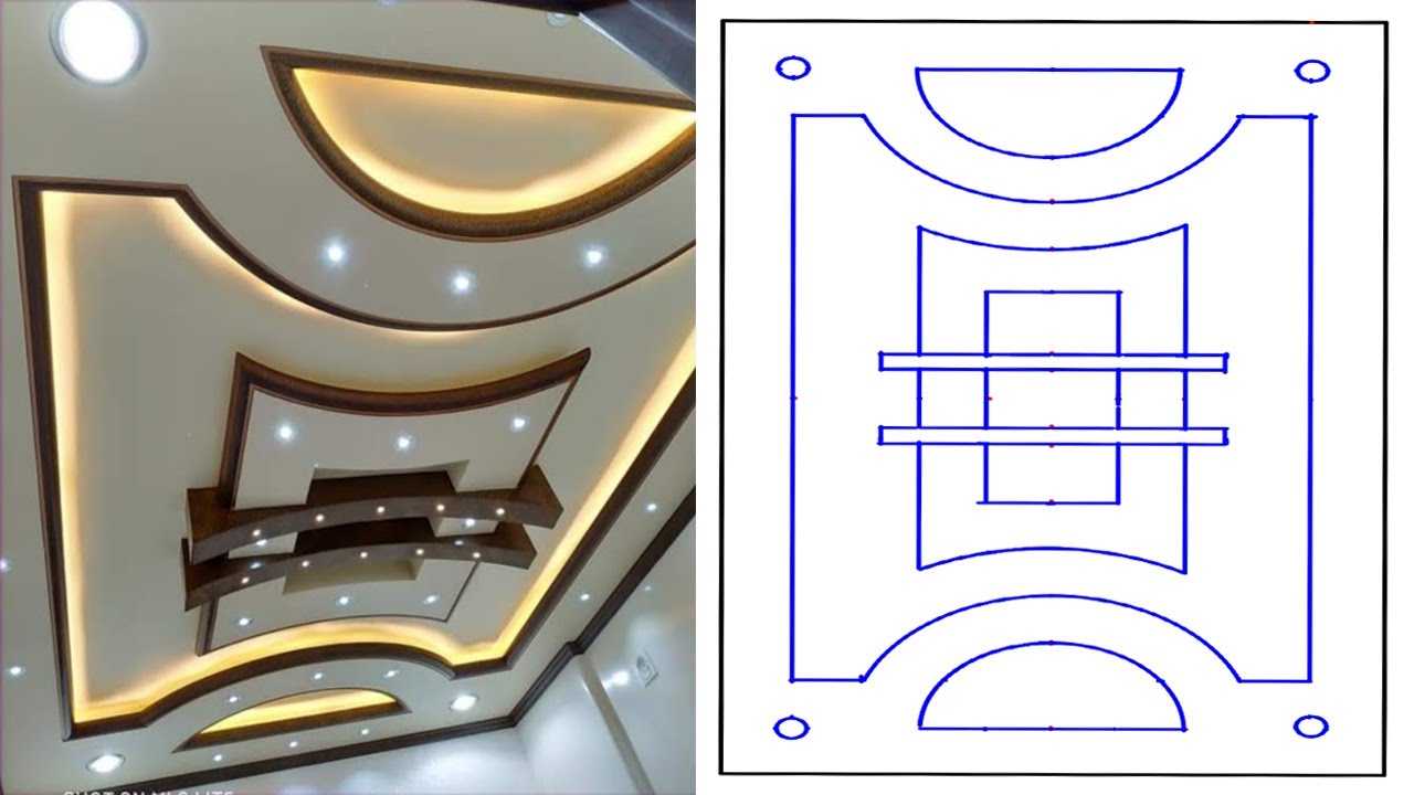 طريقة تصميم ديكور جبس بورد رائع وبسيط بالتفصيل خطوة بخطوة