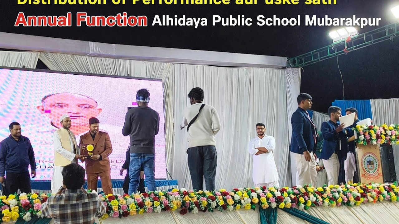 Distribution of performance Annual Function Alhidaya public school Mubarakpur #viralvideo 