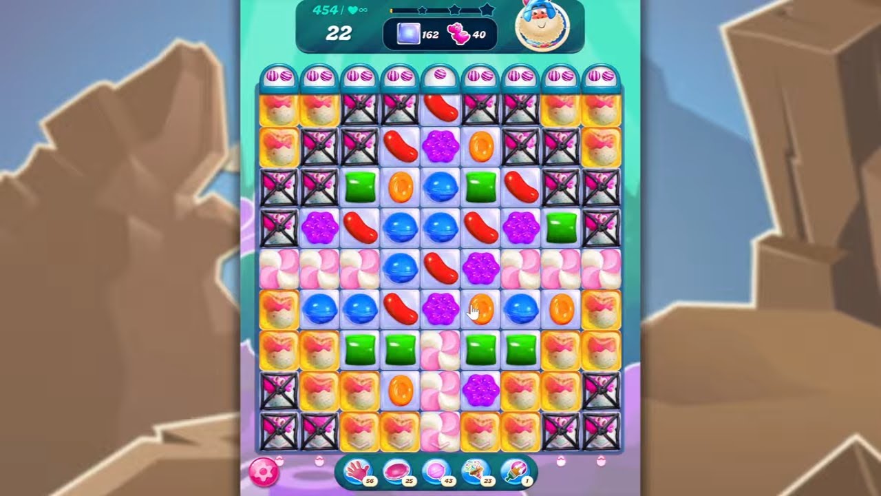 Candy Crush Saga LEVEL 454 NO BOOSTERS (new version)🐟☑️