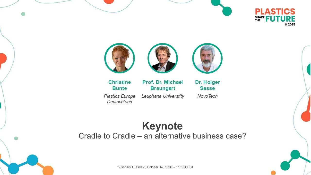 K 2025 Keynote: Cradle to Cradle &ndash; an alternative business case? Michael Braungart & Holger Sasse