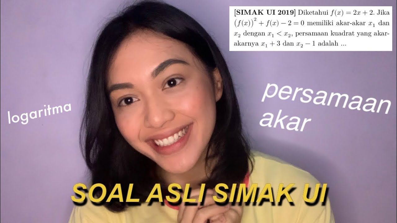 BAHAS SOAL MATEMATIKA DASAR SIMAK UI