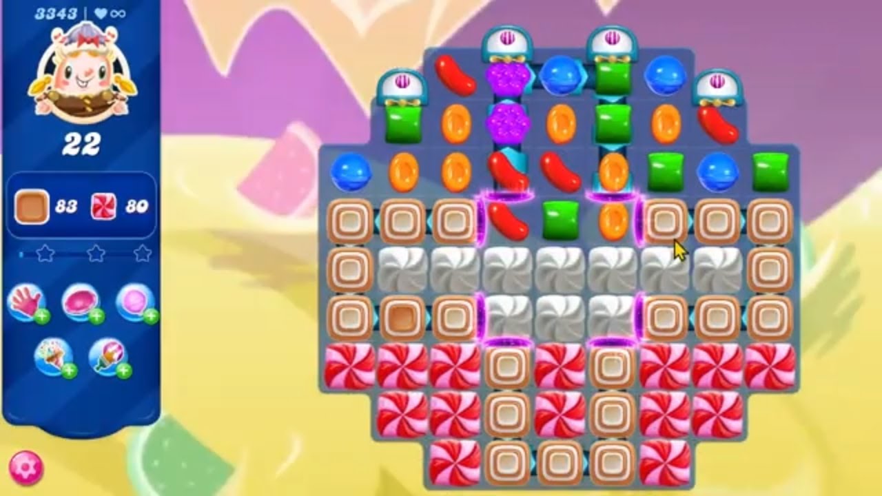 Candy Crush Saga LEVEL 3343 NO BOOSTERS (new version)🔄✅
