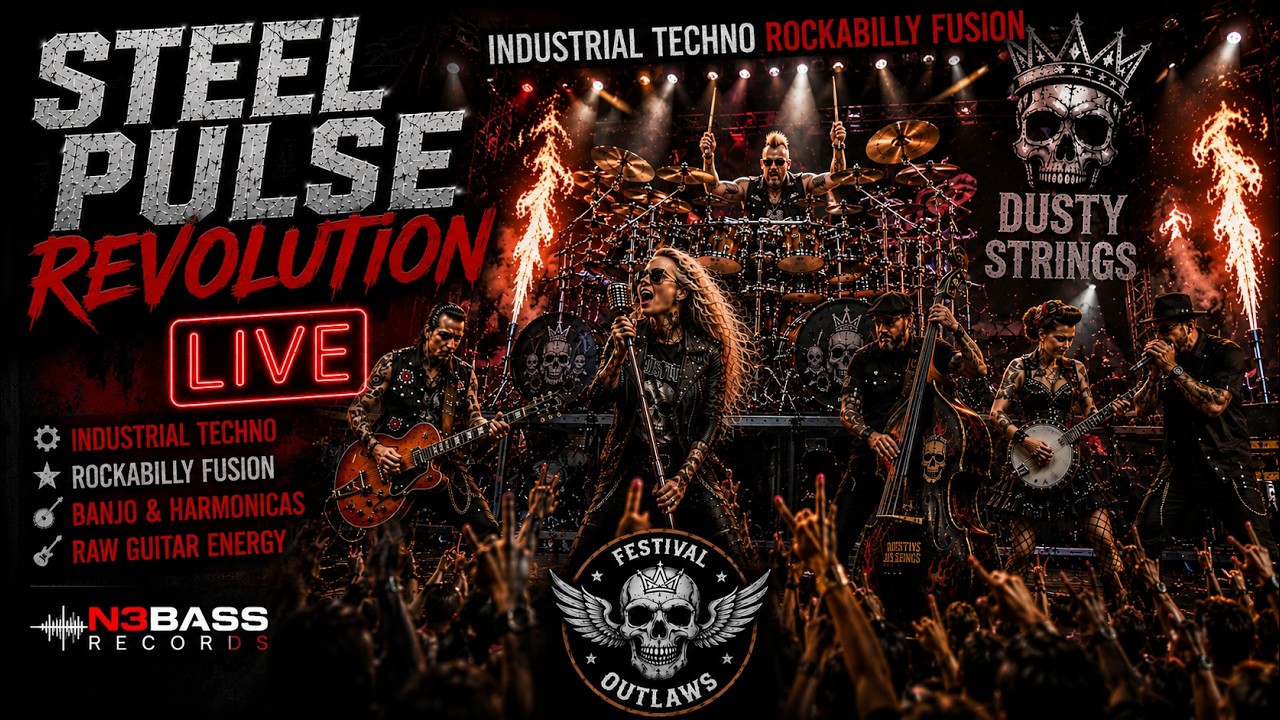 Steel Pulse Revolution (LIVE) &mdash; Dusty Strings | Industrial Techno Rockabilly Fusion