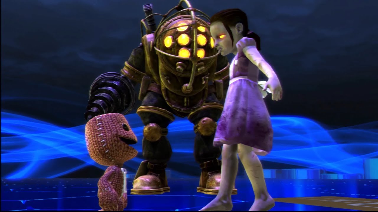 Playstation  All-Stars Battle Royale  Sackboy vs Big Daddy   .