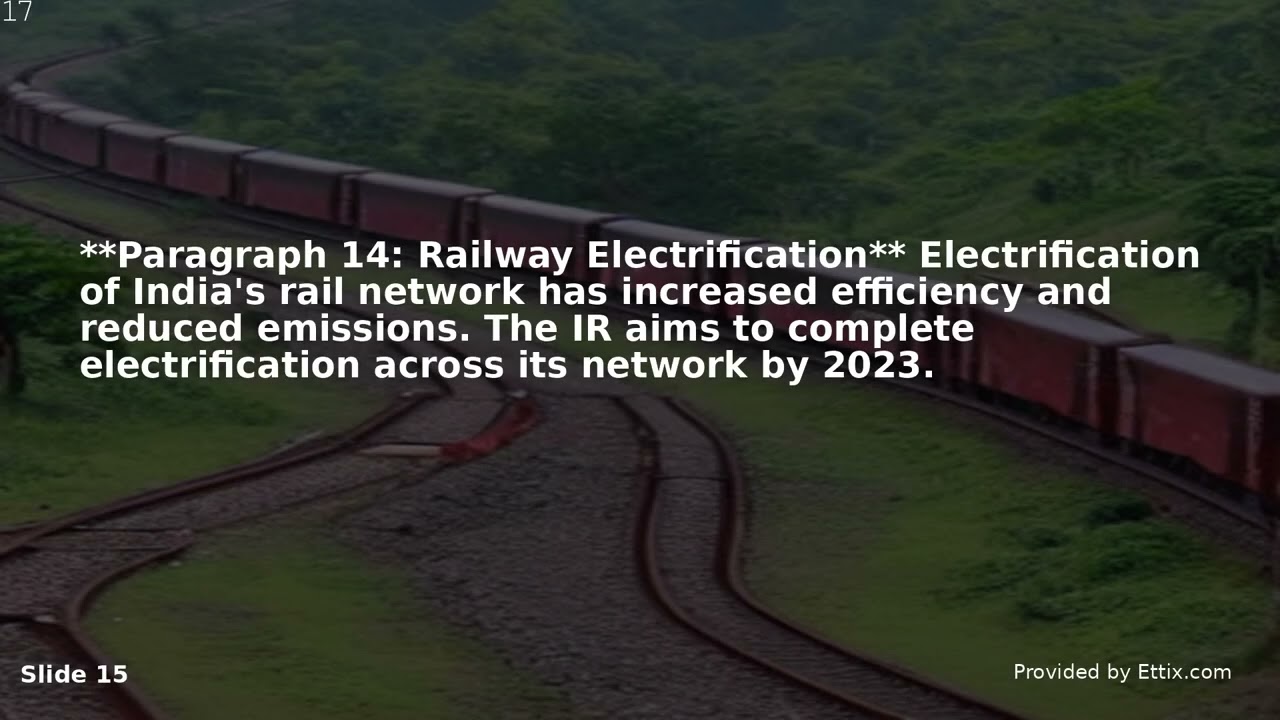 india's rail network development educational video
