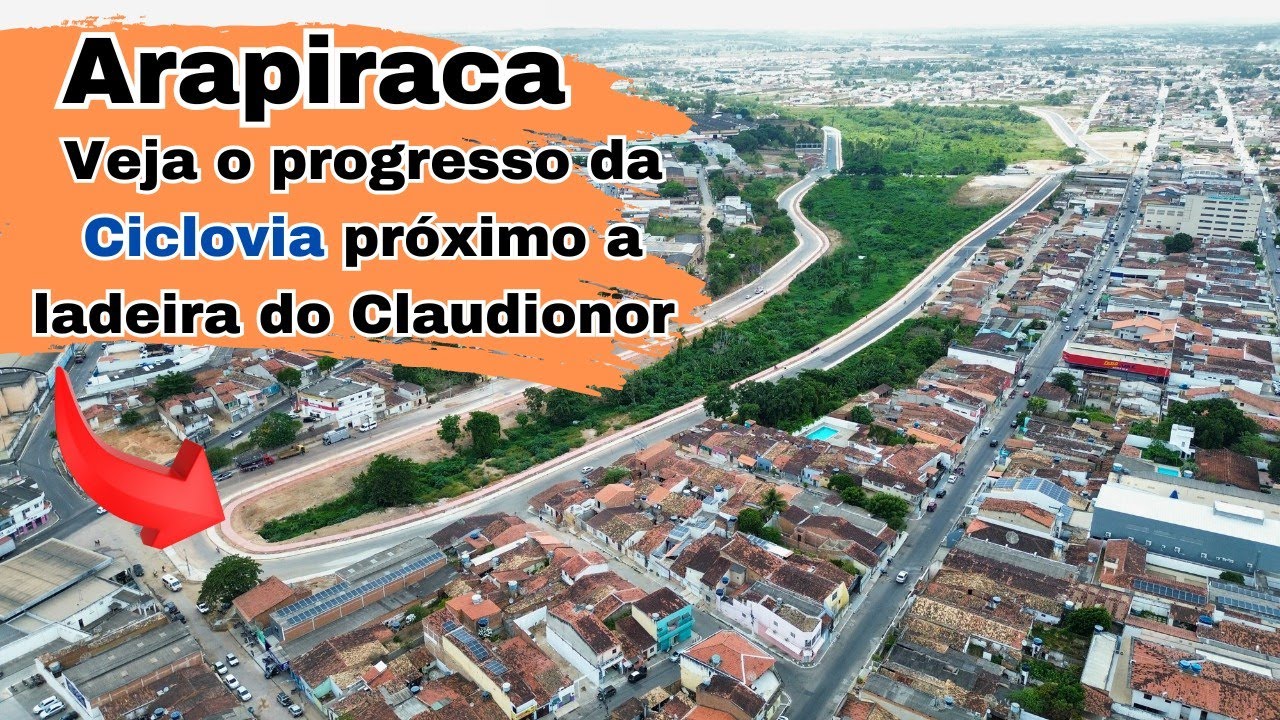 Veja como está a Ciclovia da Ladeira do Claudionor em Arapiraca, Alagoas. #4k #arapiraca   #drone