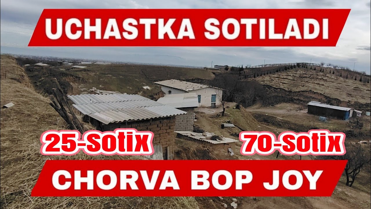 Uchastka Sotiladi 25-Sotix va 70-Sotix Lalmi Joyi Bor Denov Ginralaldan Surxandaryo 