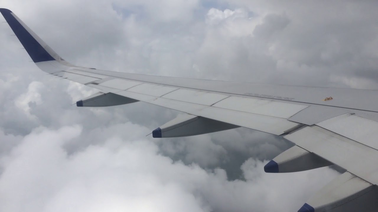 Heavy turbulence, zero visibility, extreme clouds cover while flying into Mumbai, India.