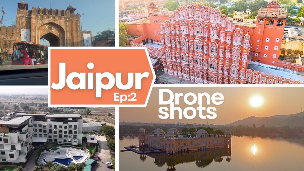Exploring Jaipur + Stunning Drone Shots of Hawa Mahal and Jal Mahal! #vlog115 #365dayschallenge