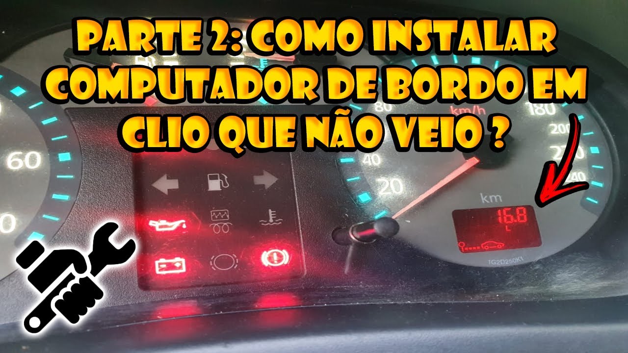 Parte 2: Como instalar computador de bordo em clio Hi-Flex e a Gasolina ?