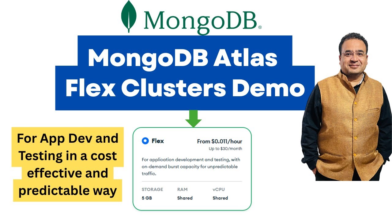 MongoDB Atlas Flex Clusters | MongoDB Tutorials | App dev in cost predictable way @NeerajGarg