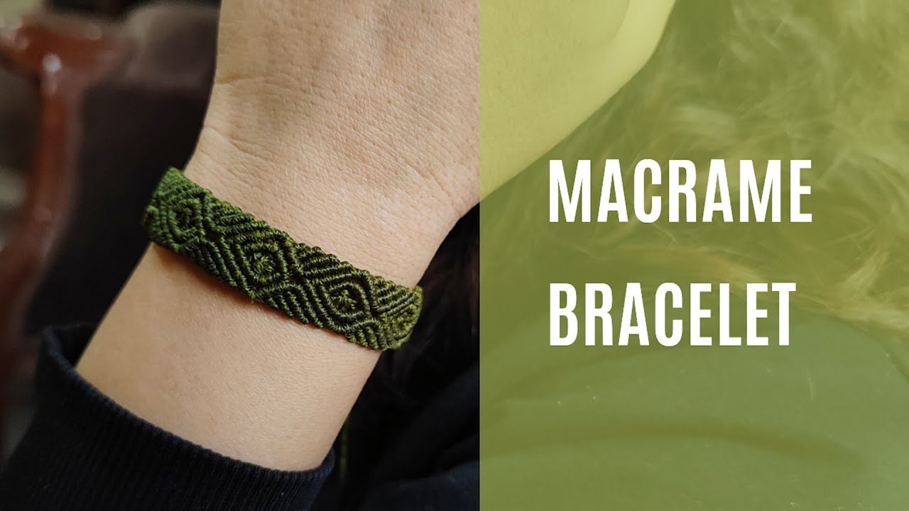 macrame tutorial easy and fast|how to make a bracelet at home|Diy