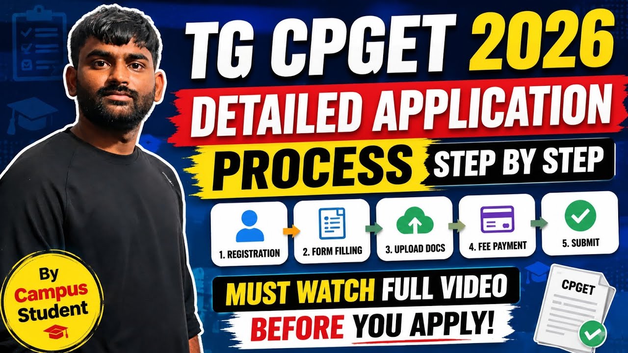 TG CPGET 2026 | Application Process Video🔥Must Watch Full Video Before You Apply#campusstudent#cpget