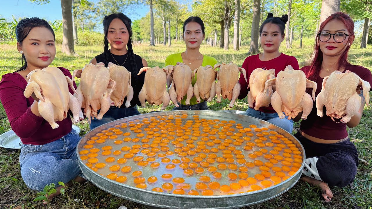 Amazing cooking fresh egg with chicken recipe in my countryside
