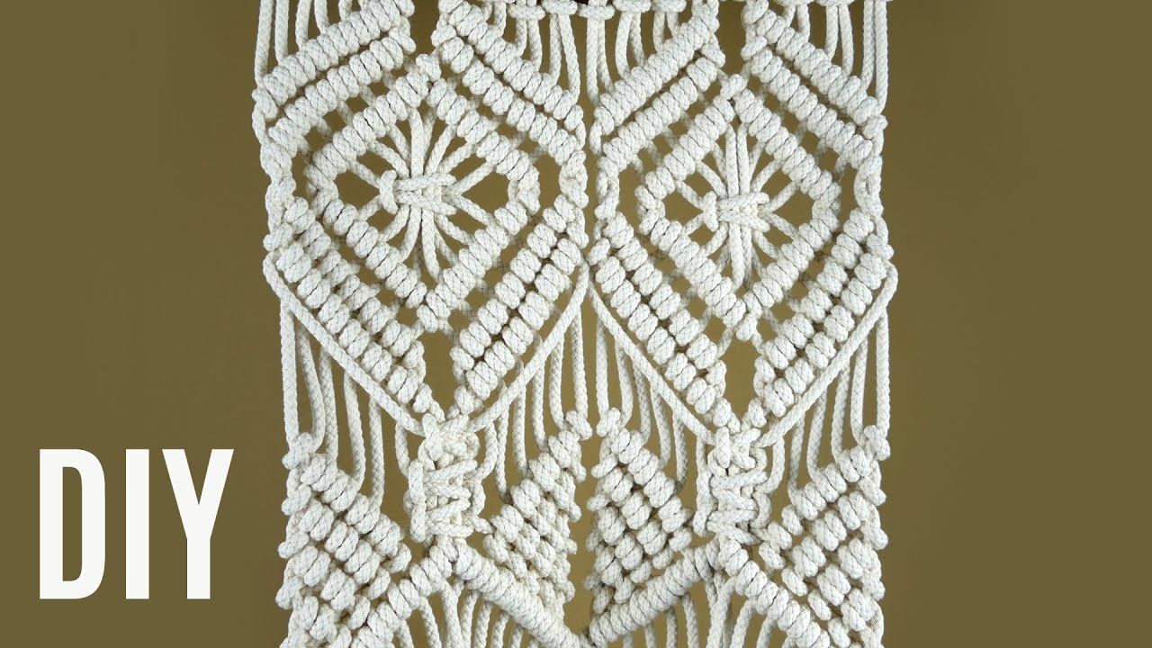 DIY Macramé Plant Hanger Wall Hanging TUTORIAL