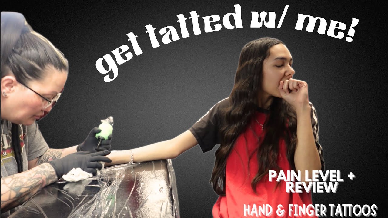GETTING FINGER TATTOOS + review! ✍🏽 *painful vlog*