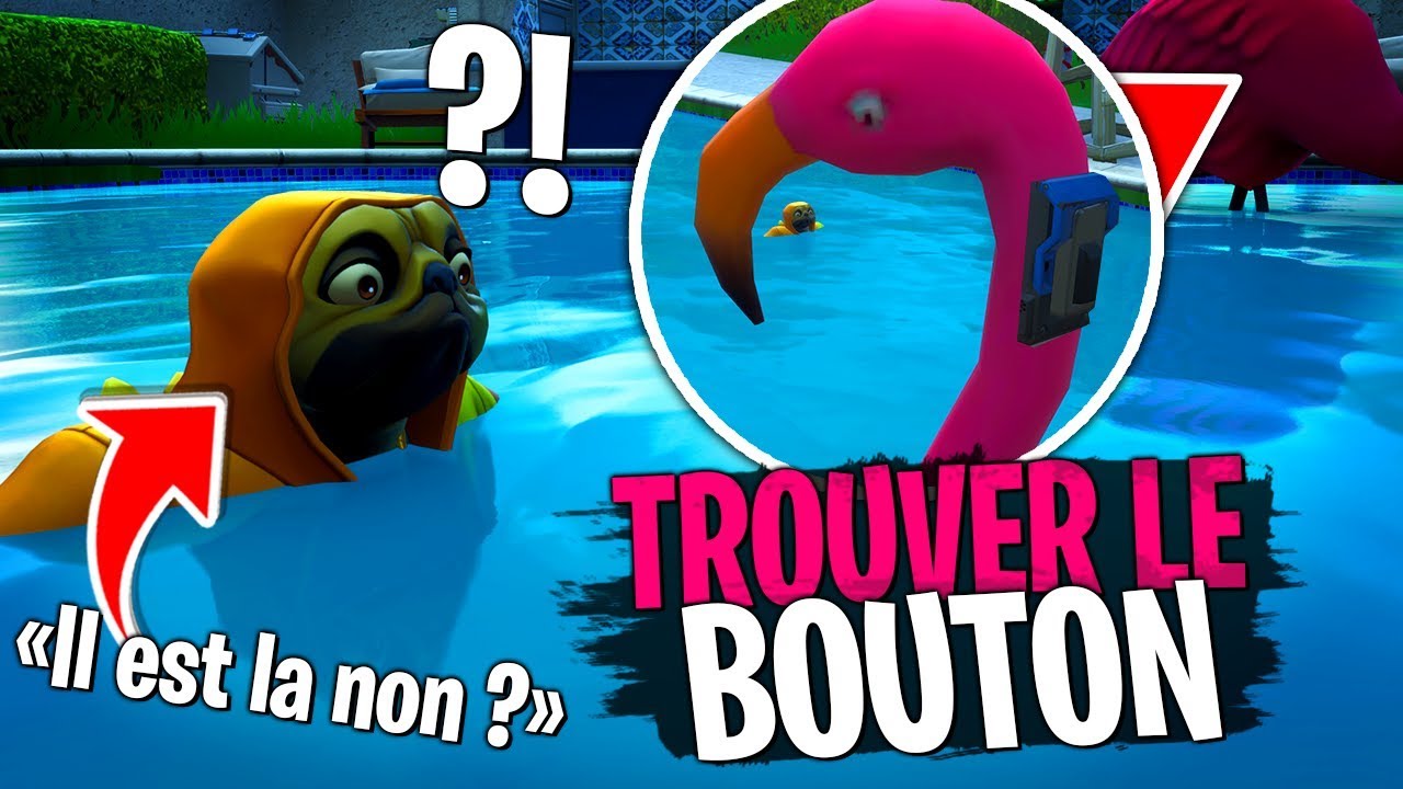 Épreuve de rapidité entre la Team Croûton, Trouver le bouton en premier sur Fortnite Créatif !