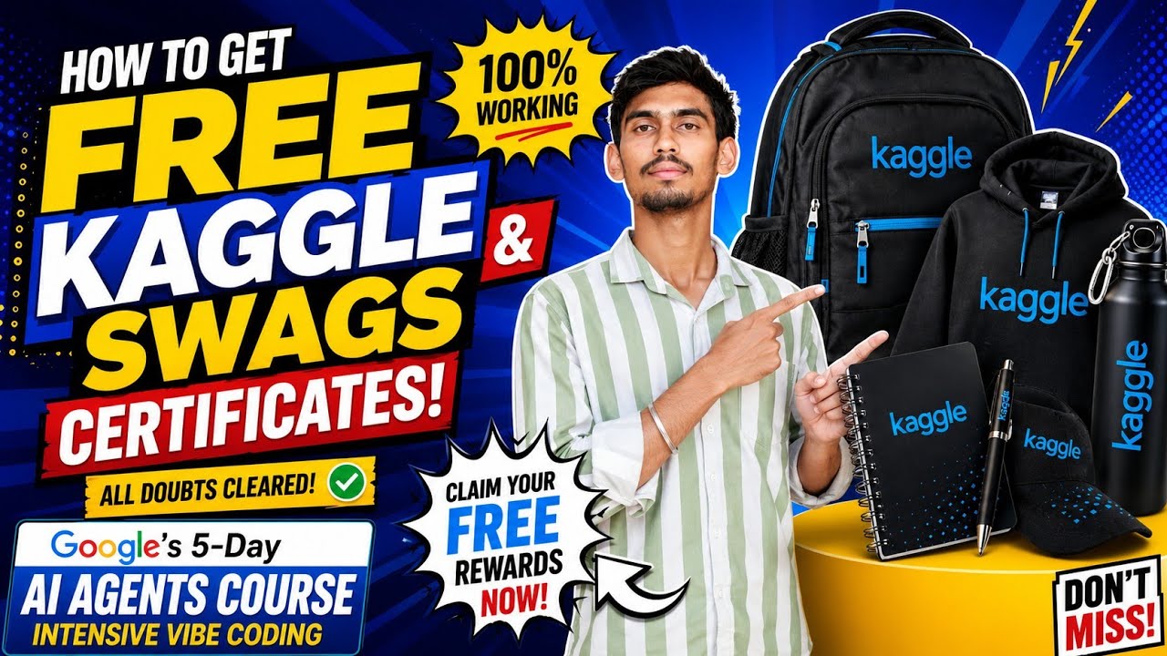 FREE Kaggle Swags + Certificate 🎁| How to Get FREE Kaggle Swags & Certificates #kaggle