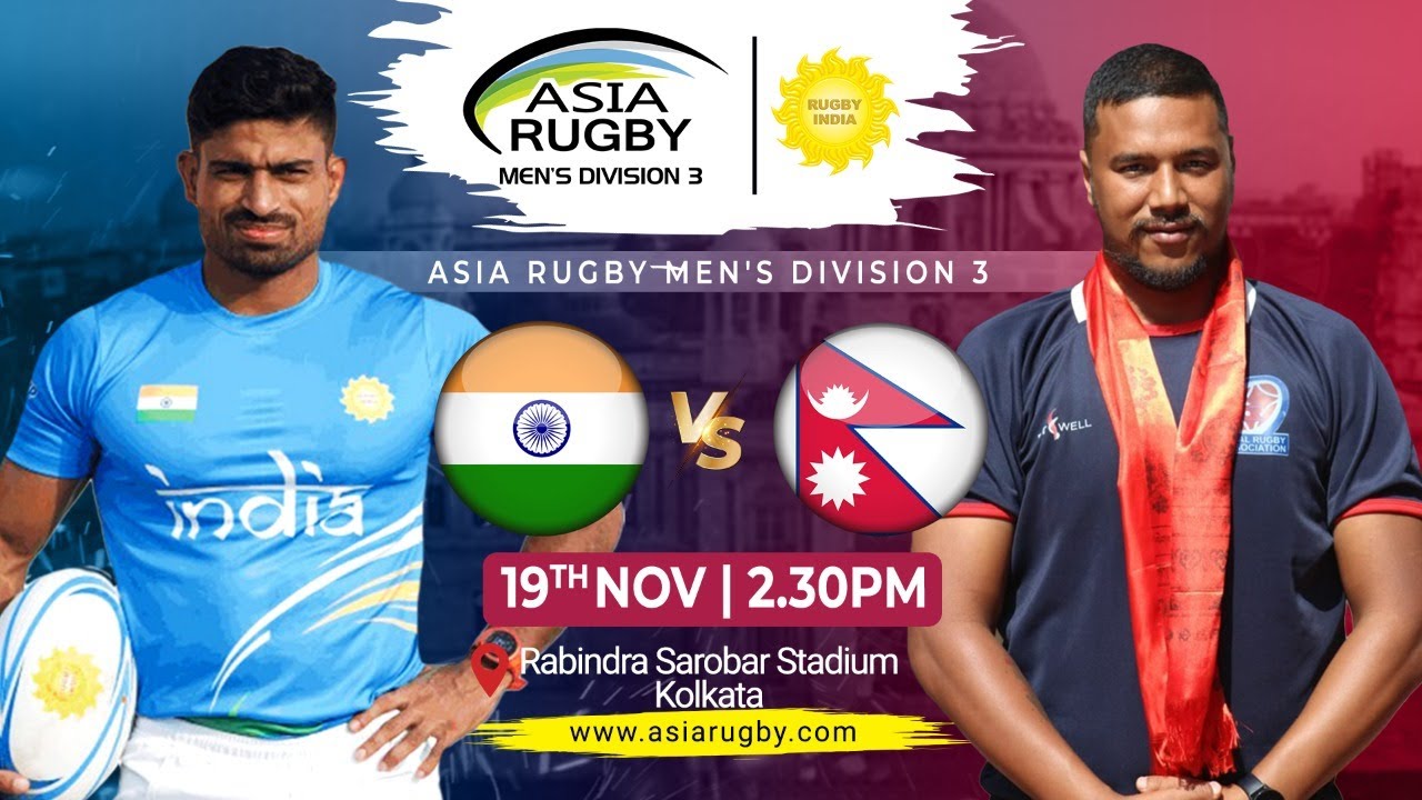 India vs Nepal Game 1 Asia Rugby Division 3 South Championship 2022
