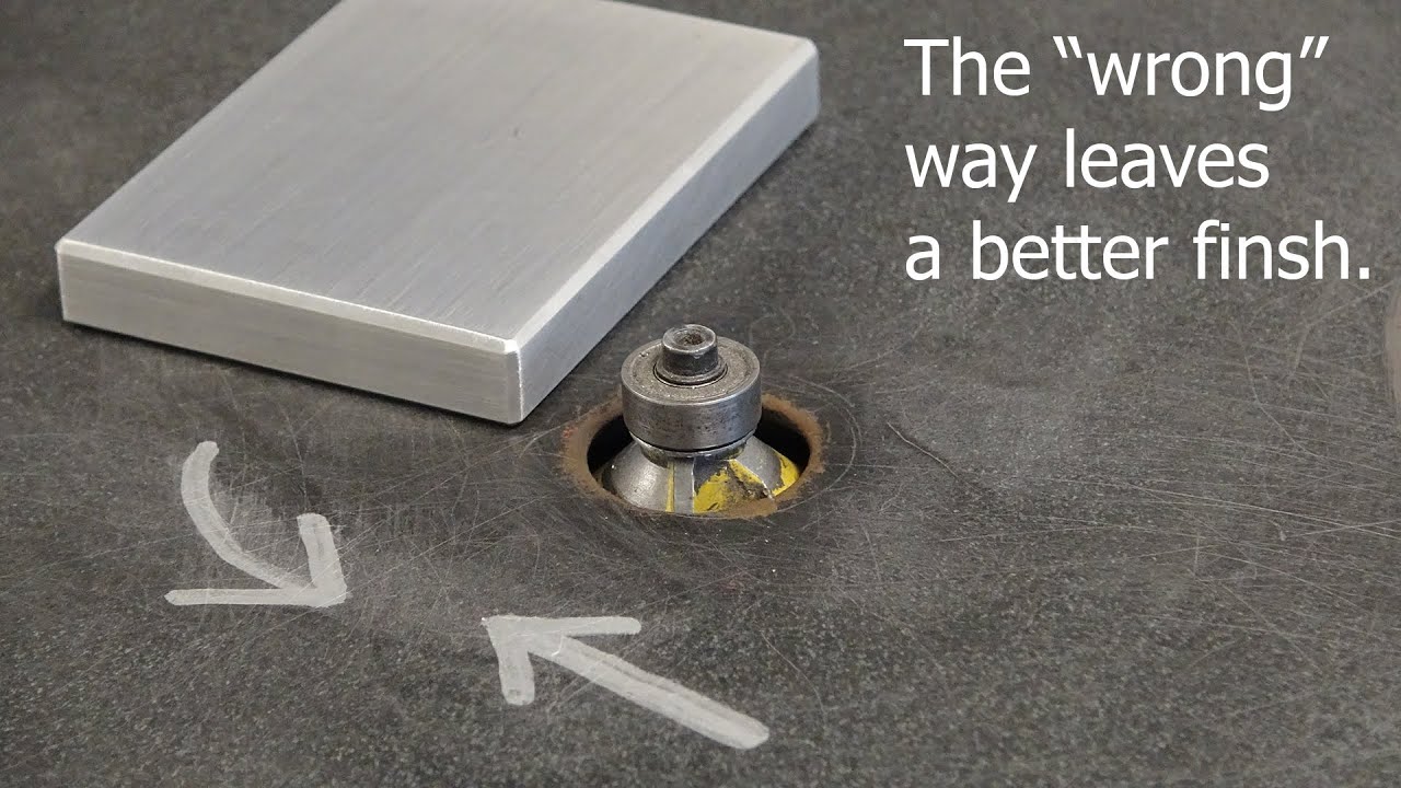 Aluminum Fabrication - Router Cutting Etiquette - 