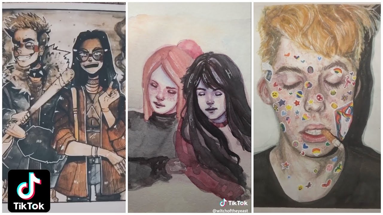 7 Minutes Of Watercolor On Tik Tok