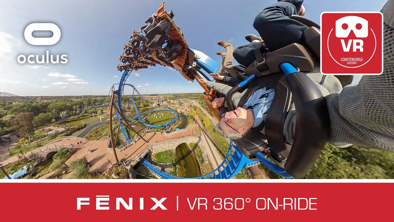 FENIX VR Roller Coaster 360° stabilization comparison #insta360 TOVERLAND #vr360 #rollercoaster