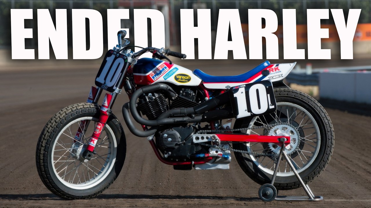 Почему мотоцикл Honda RS750 одержал победу над Harley в американских гонках на плоских трассах?