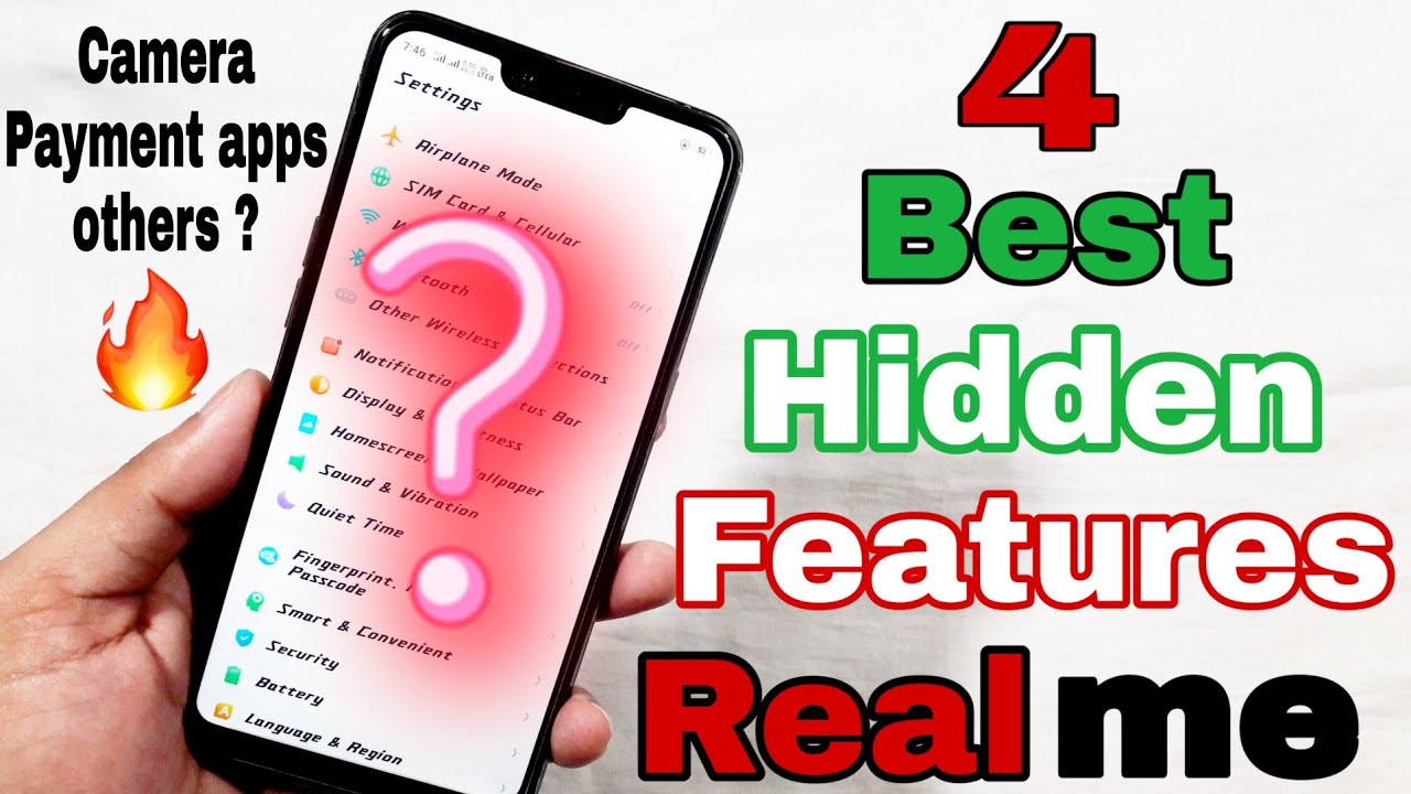[Hindi] 4 Best Hidden Features in Realme 2 | Camera features | Fast access payment apps | Camera Tip