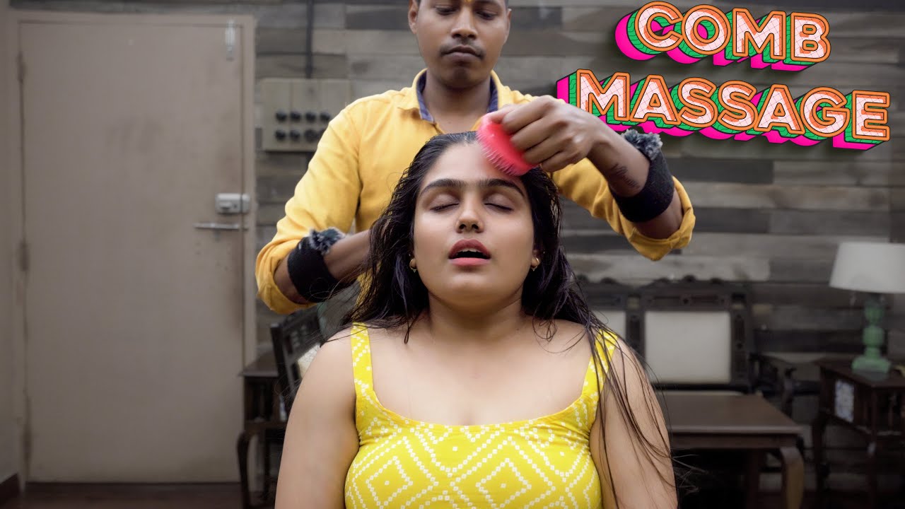 Comb Head Massage for Quick Relaxation ASMR | Indian Massage
