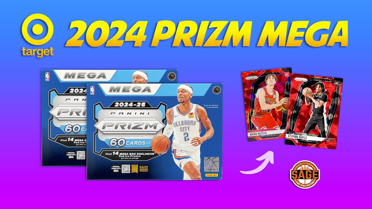2024-25 Prizm Basketball Target Mega Boxes 🔥 Red Cracked Ice!