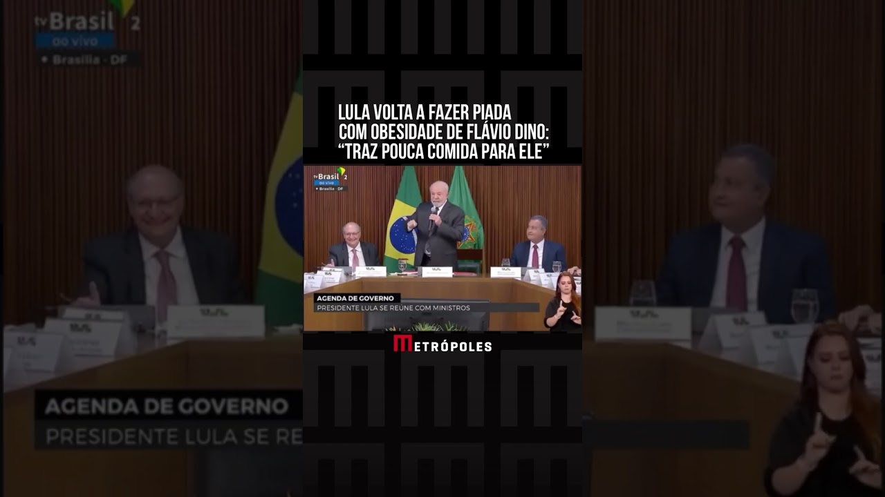 Lula volta a fazer piada com obesidade de Fl&aacute;vio Dino: &ldquo;Traz pouca comida para ele&rdquo;