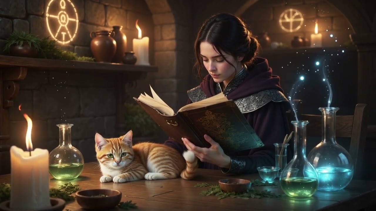 Low Light in the Alchemist’s Tavern | Dark Fantasy Lo-Fi for Focus & Study