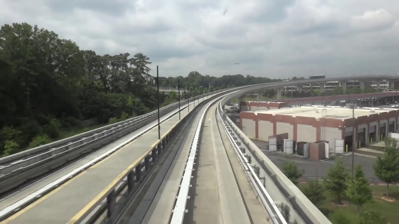 Полная поездка на ATL SkyTrain — аэропорт Атланты