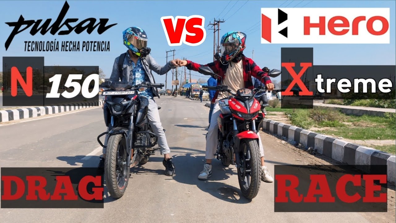 NEW 2024 HERO XTREME 🔥VS 🔥2024 PULSAR N 150 DRAG RACE 🔥