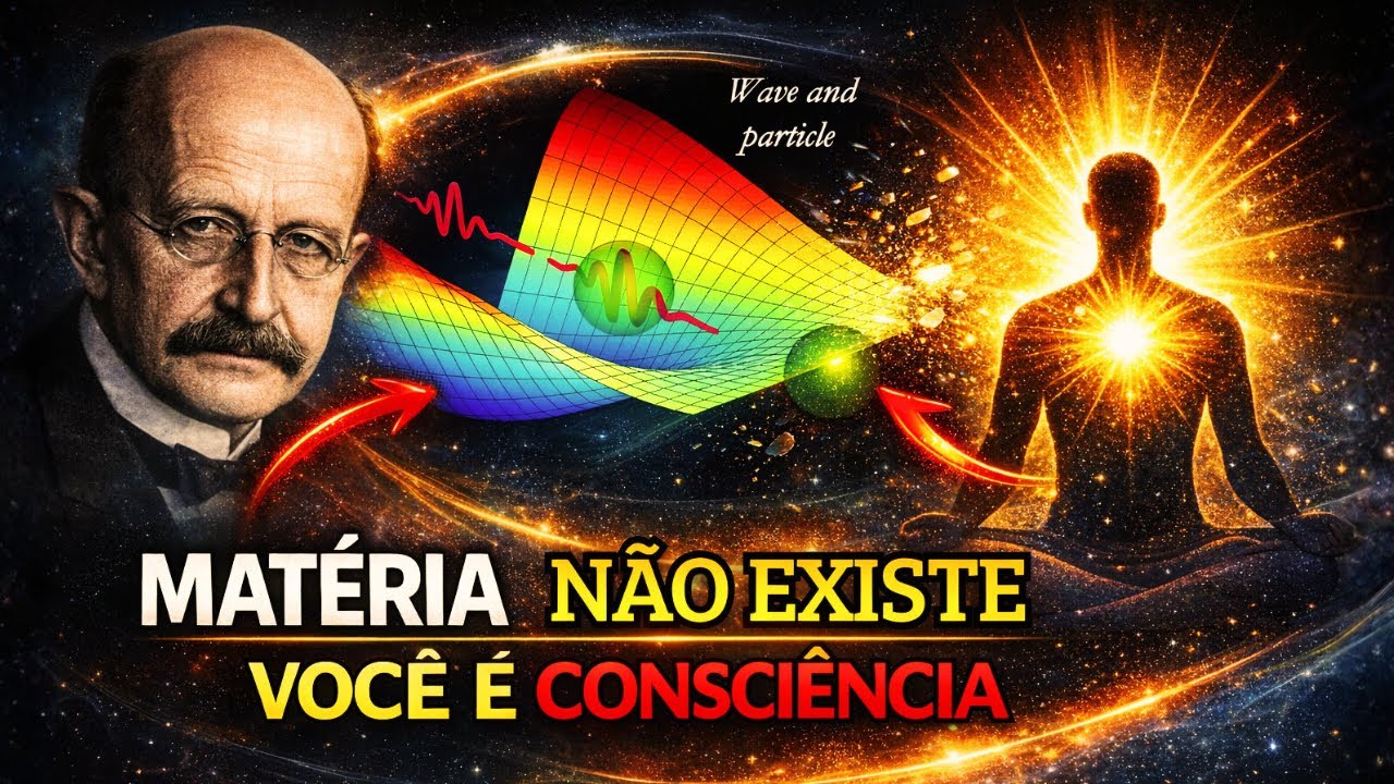 Se Max Planck Estava Certo, a MATÉRIA é Ilusão e Você é a CONSCIÊNCIA Que a CRIA (Nobel 1918)