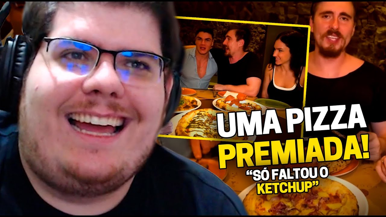 CASIMIRO REAGE: GABA NA PIZZARIA DO 1º CAMPEÃO DO MASTERCHEF JR FOGLIA FORNERIA  |Cortes do Casimito