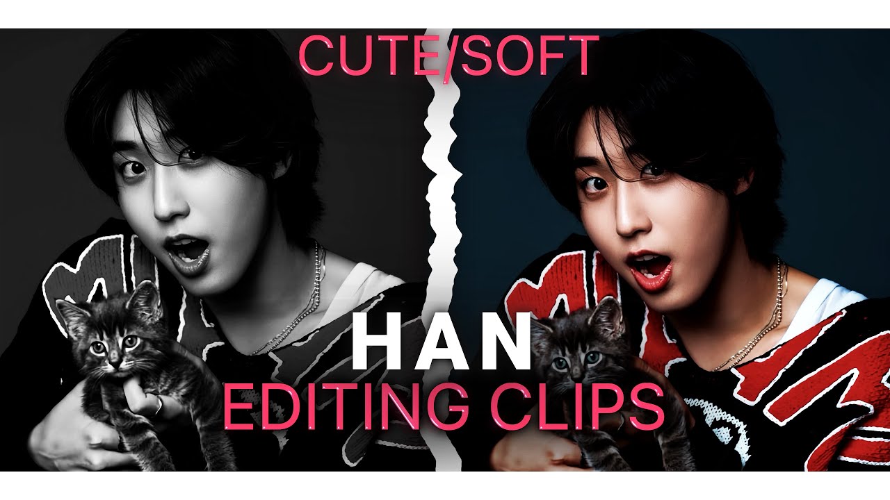 「4k」 han jisung soft/cute editing clips | scenepack