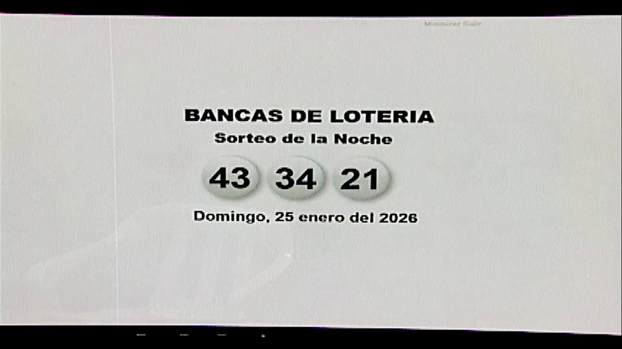 sorteo de la noche 25/01/26