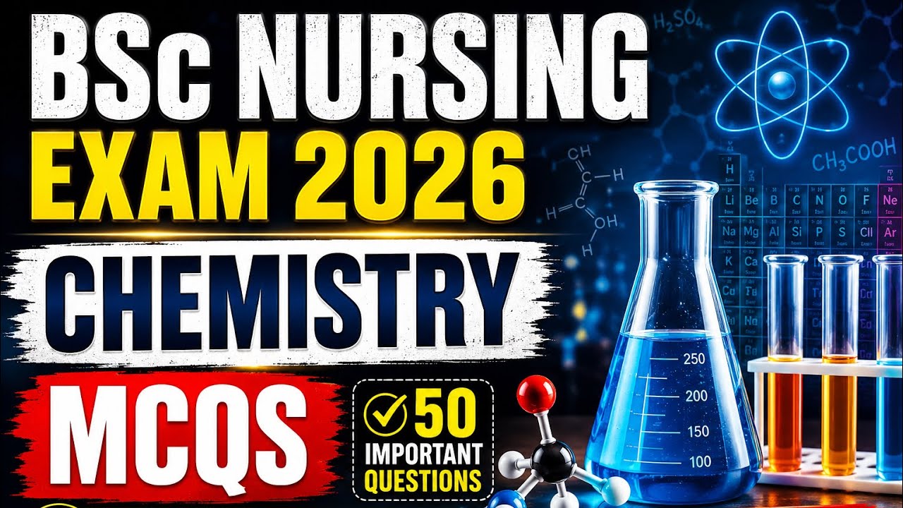 BSc Nursing Chemistry previous year most asked questions | Bsc Nursing Entrance Exam 2026