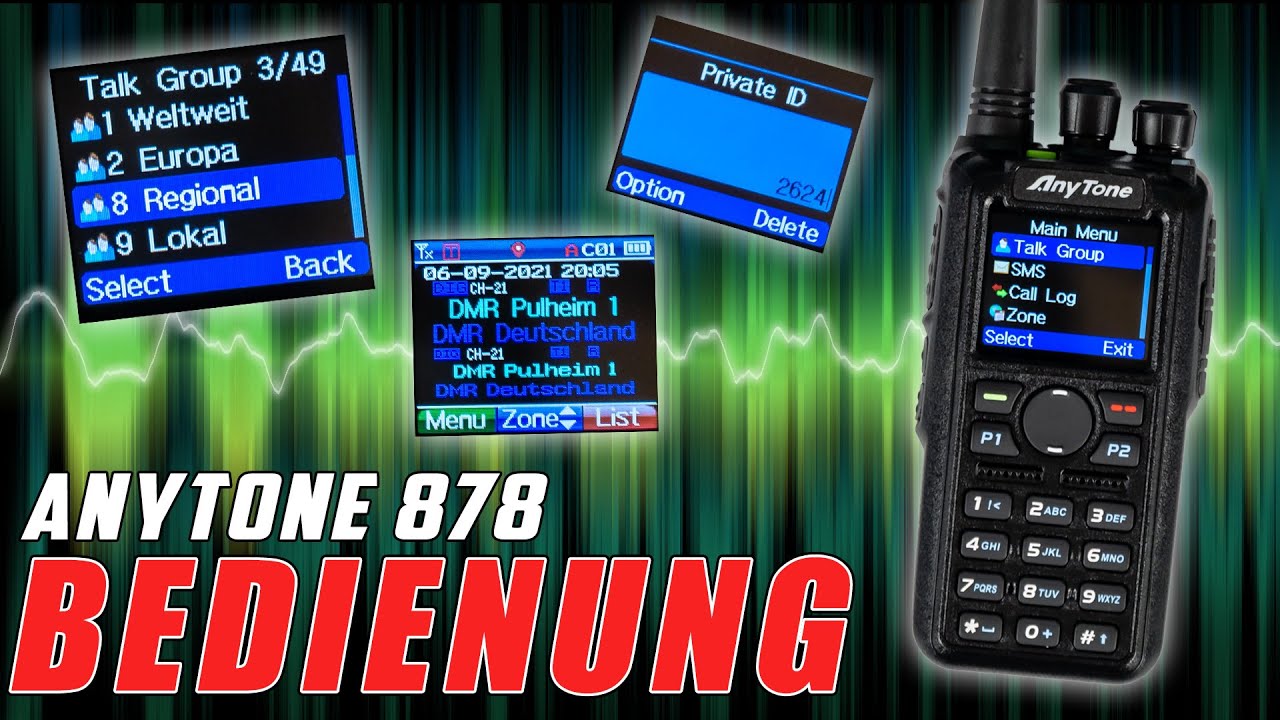 Anytone D878UV II PLUS 📱 Bedienung DMR Funkgerät #03