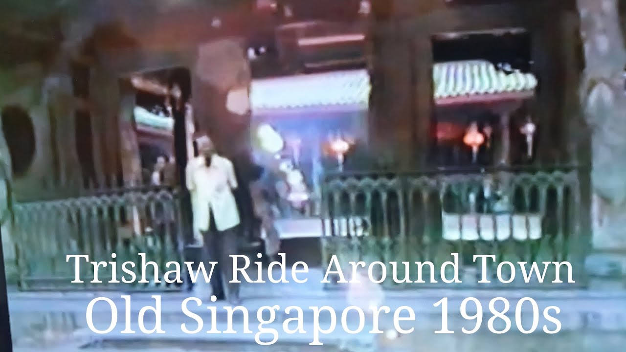 Old Singapore Heritage. Old Singapore Trishaw Ride Around Town.