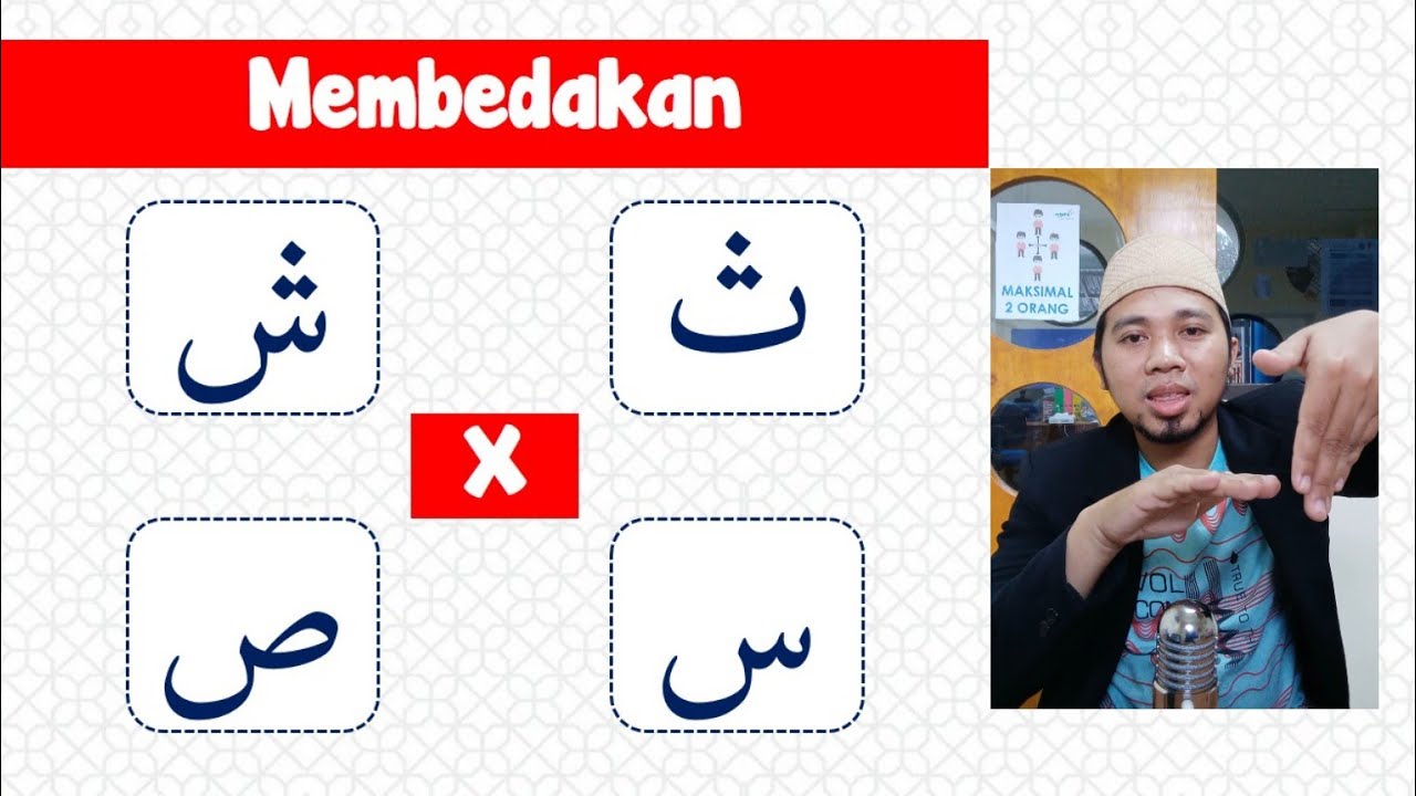 Perbedaan Tsa (ث), Sin (س), Syin (ش), dan Shad (ص) dalam Makhraj dan Sifat