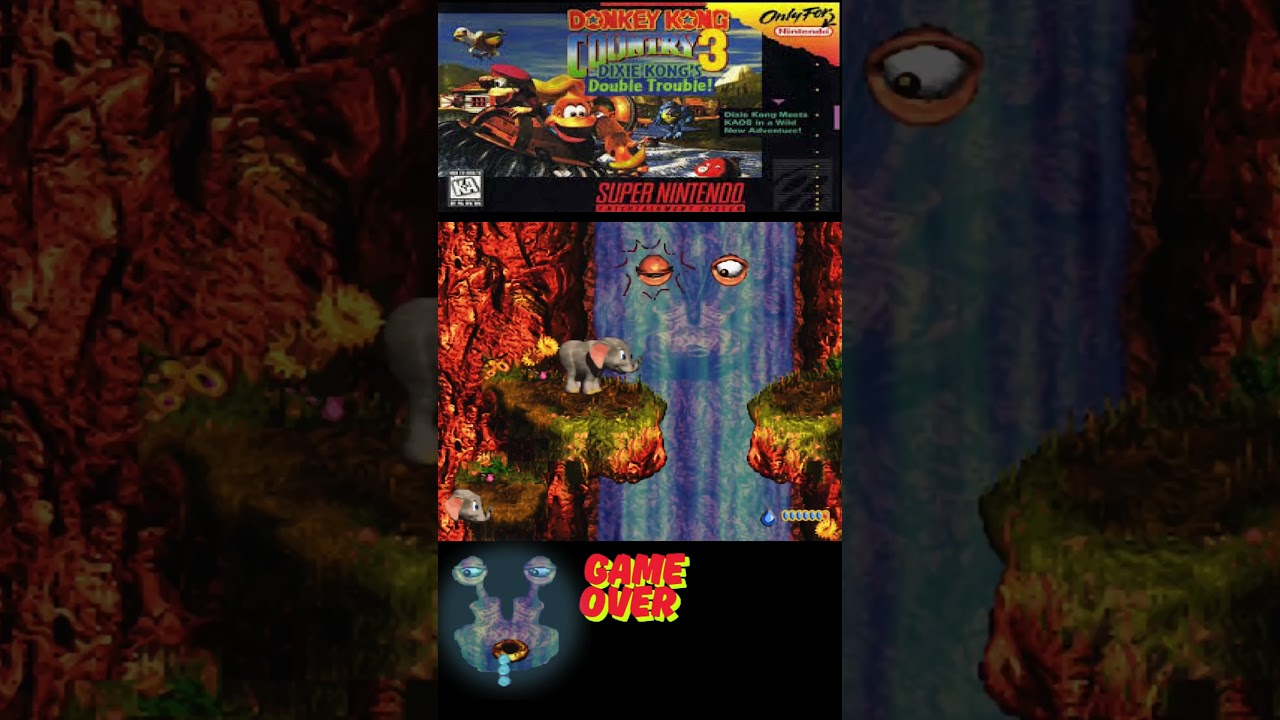 Squirt &ndash; Behind the Waterfall Boss Fight (SNES DKC3)