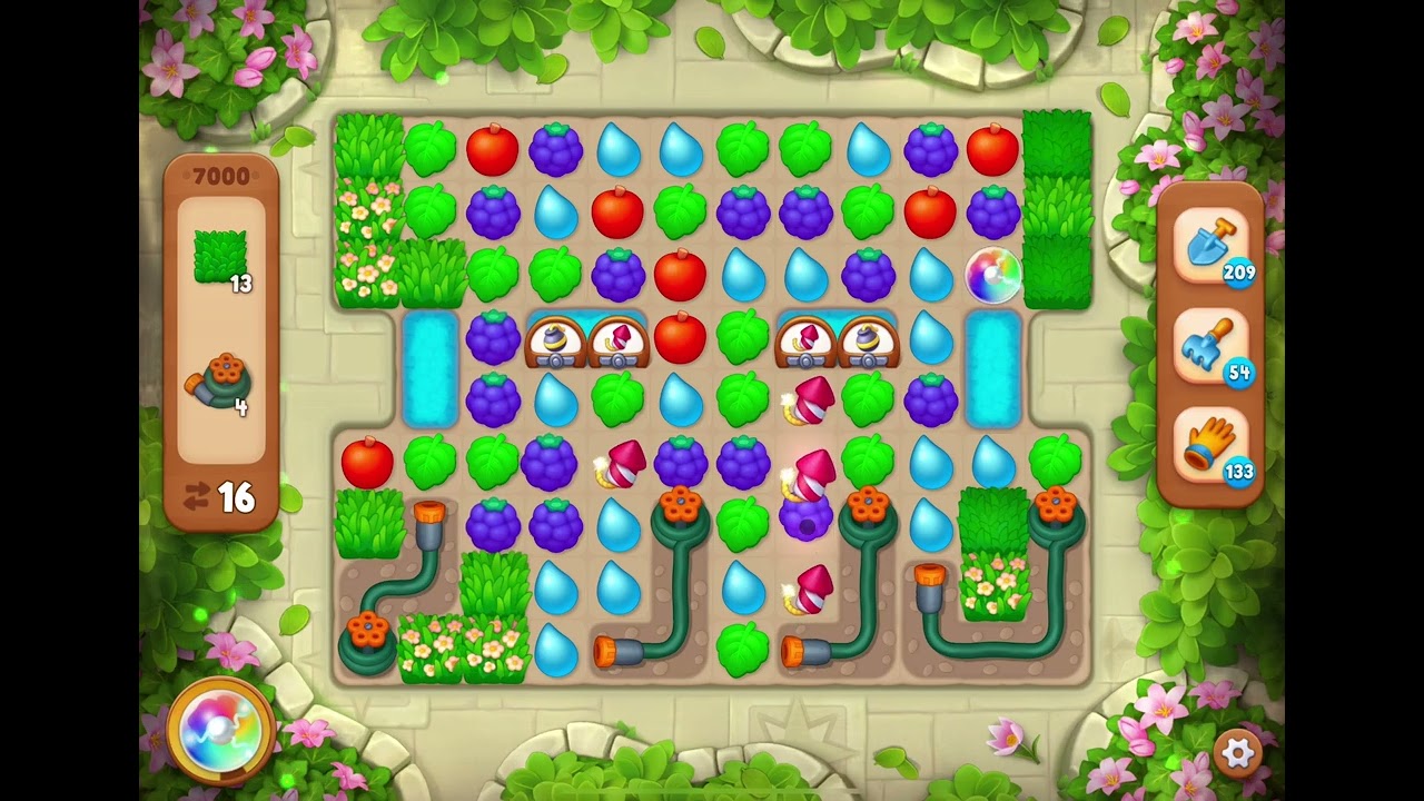 GardenScapes Level 7000 no boosters