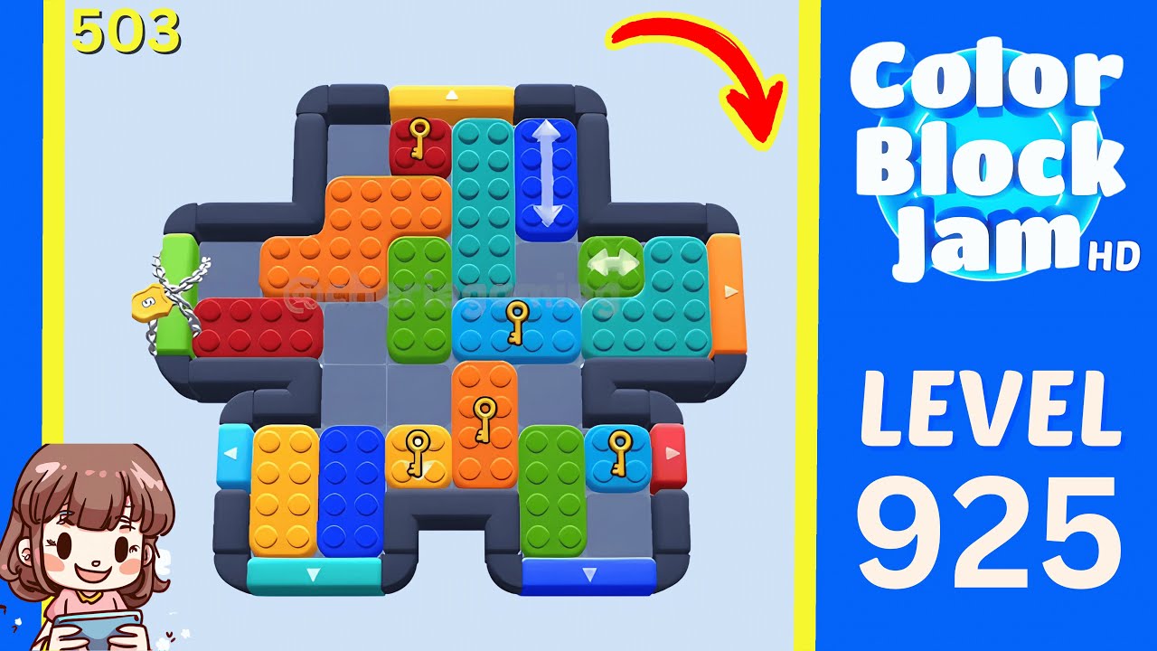 Color Block Jam Level 503 (925) Solution Walkthrough
